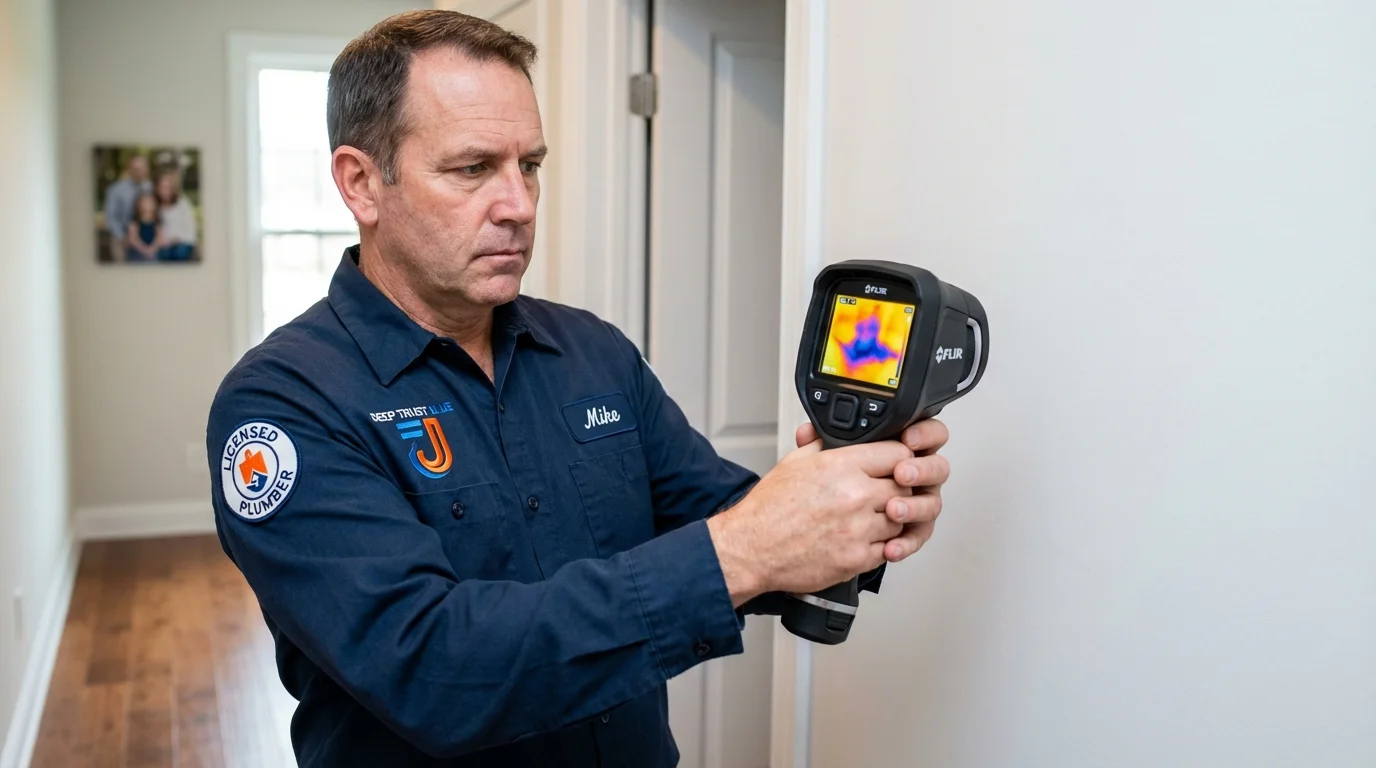 Thermal imaging leak detection by Johns Plumbing LLC in North Richland Hills